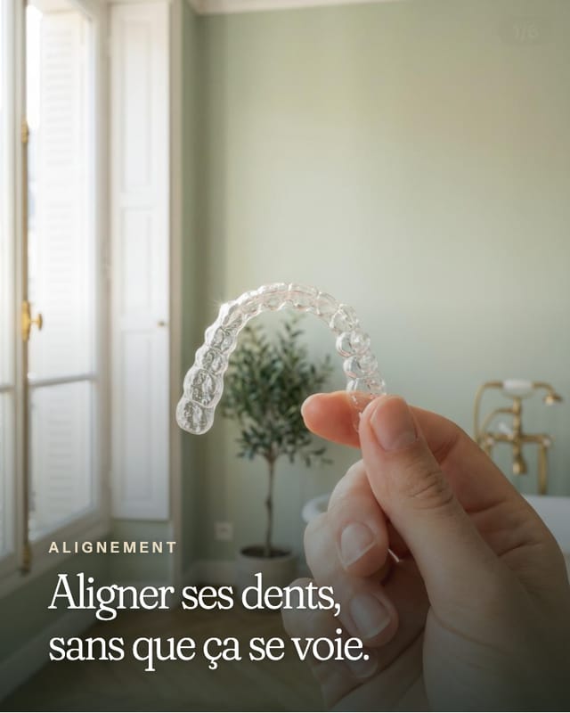 Carousel on teeth alignment with clear aligners, designed and written by DeveloppIA