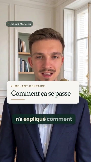 Subtitled vertical video on dental implants, edited by DeveloppIA